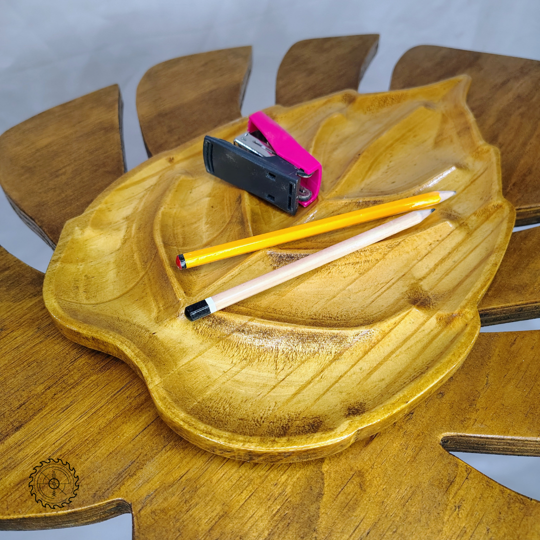 Plato decorativo Forma de Hoja