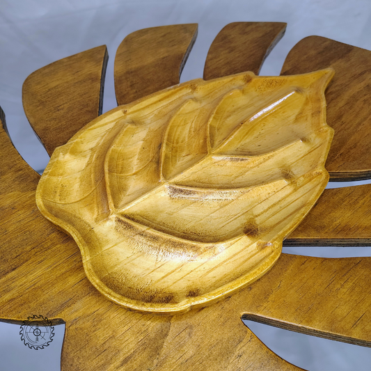 Plato decorativo Forma de Hoja