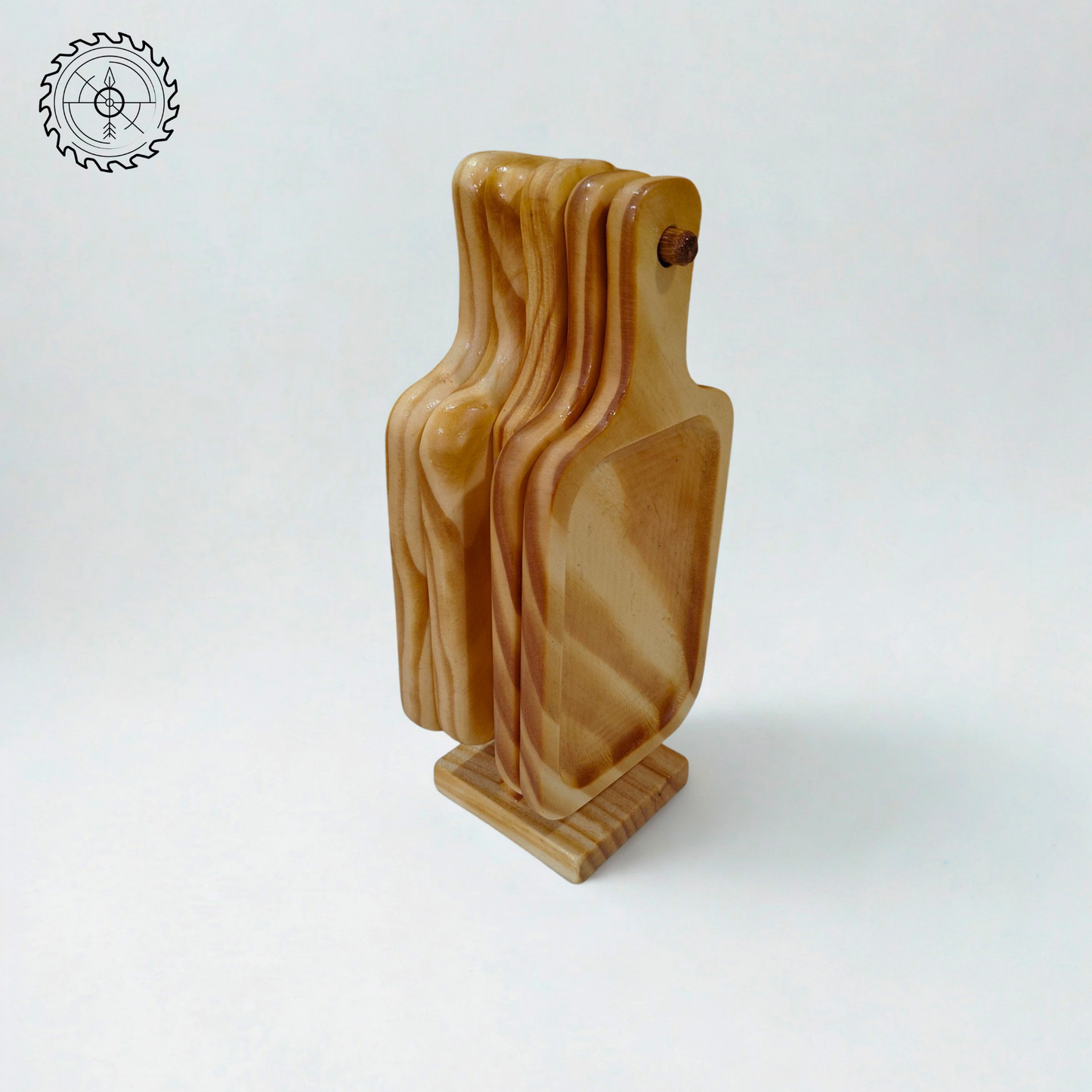 Mini Tablas de Madera Multiuso + Base